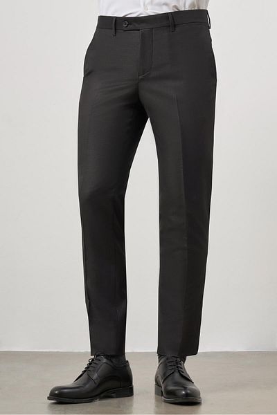 İmza Μαύρο πλαϊνό τσεπάκι Slim Fit Classic Παντελόνι 1003245152