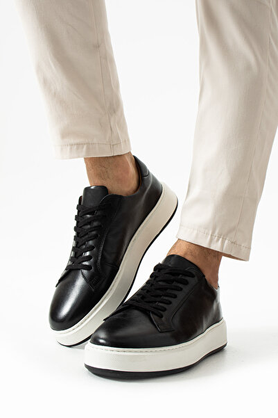 Alba Bej Hakiki Deri Erkek Sneaker
