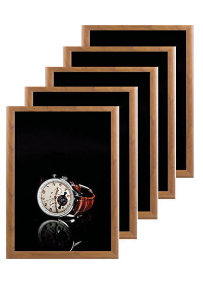 25mm Alüminyum Koyu Ahşap Görünümlü Çerçeve  5li Paket (A4-210x297mm)