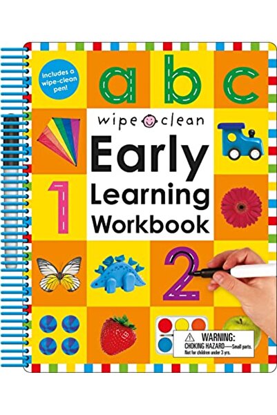 Priddy Books USA مسح نظيف: كتاب تدريبات التعلم المبكر