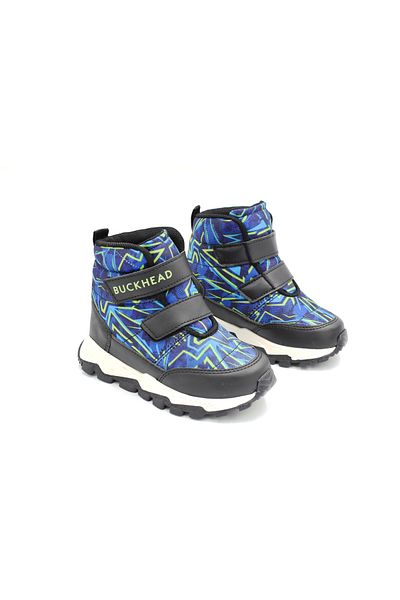 BUCKHEAD BUCK4183 - Παιδικές μπότες Black Sax, Velcro και αντιολισθητική σόλα Thermo