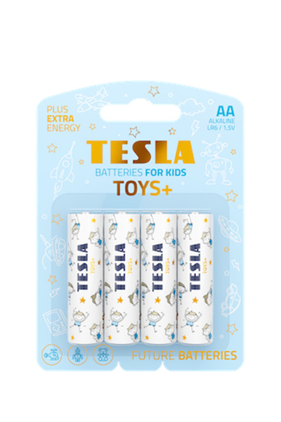 TESLA AA Kalem Pil 1,5V Alcalin 4'lü Paket MN1500/LR6/E91/Mignon-Tesla Toys- ...