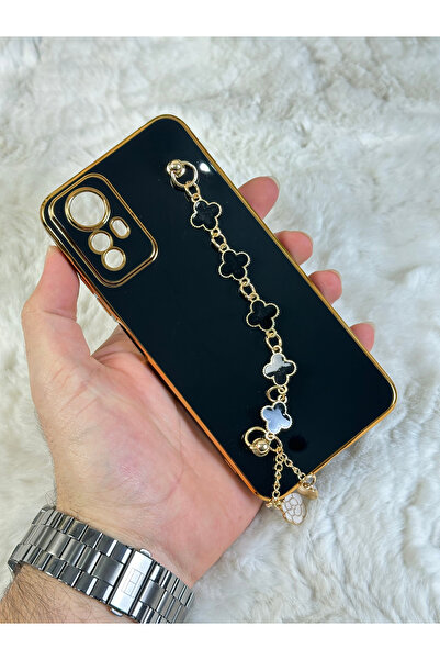 Vip Case XİAOMİ REDMİ NOTE 12S - El Tutamaçlı Kir Tutmaz Silinebilir Parlak Kamera Korumalı Silikon Elçek