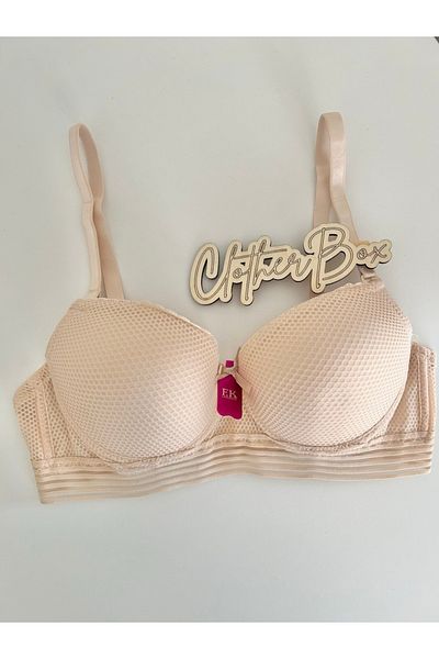 F.K Underwire and Padded Push up Strapless Bra