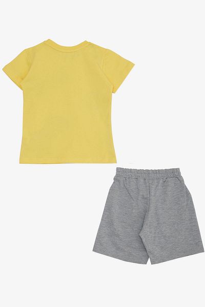 Breeze Boys' Shorts Set Cute Dinosaur Friends Printed 1.5-5 Years Old, Yellow