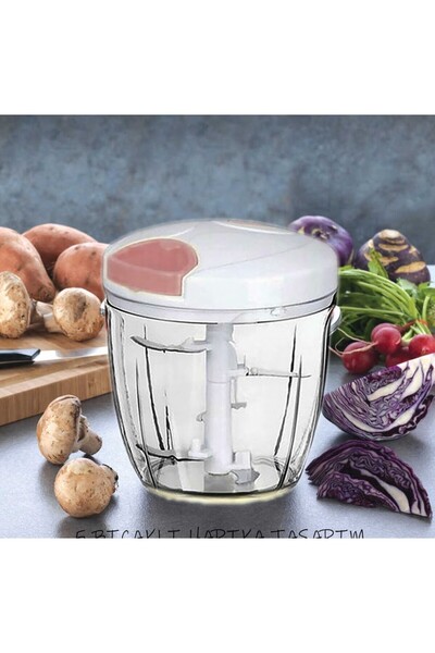 Elefan 5 Bıçaklı Ipli El Rondosu | Ip Çekmeli El Rondosu - Beyaz