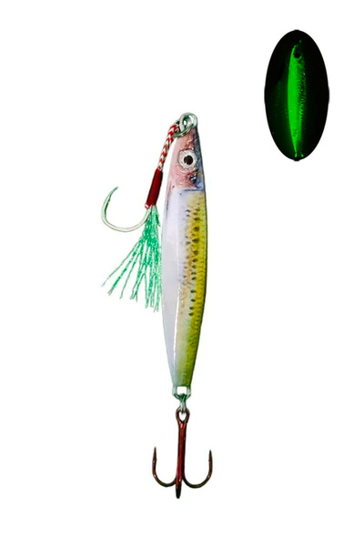 SF Jig Sardalya 34g -sahte Yem Kaşık Rapala-levrek, Palamut, Lüfer, Çinekop, Turna Için En Iyi Glow Jig Yem