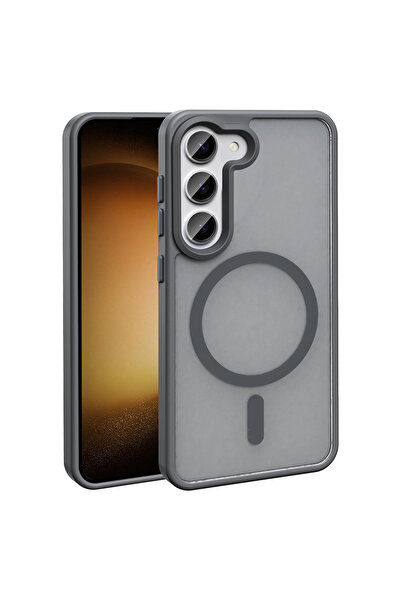 Hatreds Galaxy S24 FE Uyumlu Renkli Mat Tasarımlı Magsafe Özellikli Silikon K...