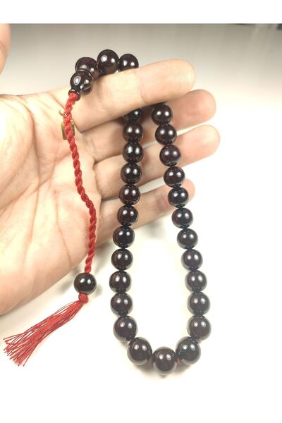 İskeçe Exclusive Osama Omari Master - 50 Years Old Imame Countersunk German Rosary Certified 6035