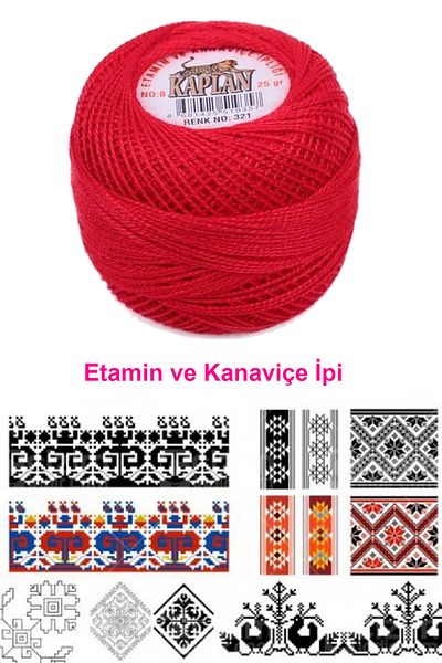 Kaplan Royaleks Etamine and Cross Stitch Lanyard No. 8 - 321 Code/Color
