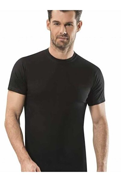 GÜMÜŞ 6-Piece Silver Men's Crew Neck Short Sleeve Tank Top Crew Neck Undershirt