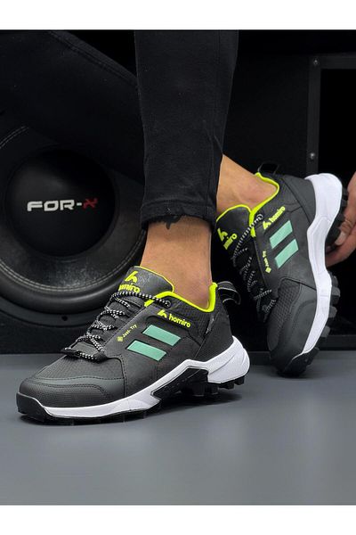 homiro Pantofi sport unisex impermeabili cu talpă din polietilenă-negru-verde