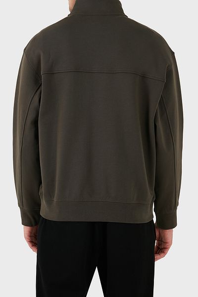 Armani Exchange Men's Sweat - Cotton Blend, Half Zip, Stand Collar, Regular Fit Sweat 6Dzmhl Zj4Xz