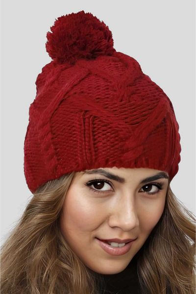 Uniquetrenders Women's Winter Pompom Knitted Beanie