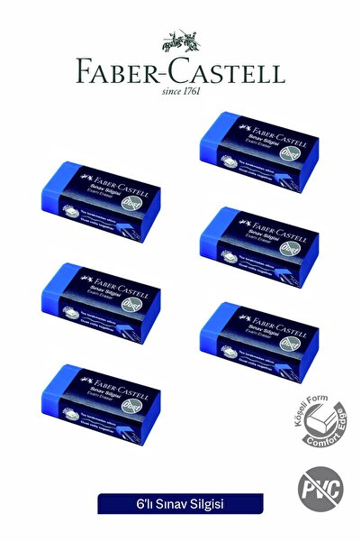 Faber Castell 6lı Sınav Silgisi