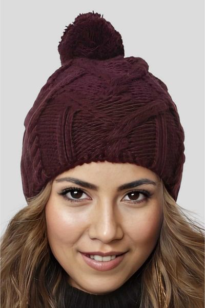 Uniquetrenders Women's Winter Pompom Knitted Beanie