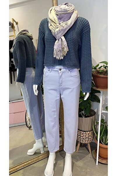 Butik Kadın, Yüksek Bel, Mom Kalıp, Lila Jean Pantolon
