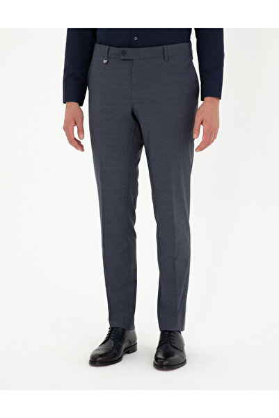Pierre Cardin Dokuma Suit Parlak Kumaş KOYU MAVİ Pantolon