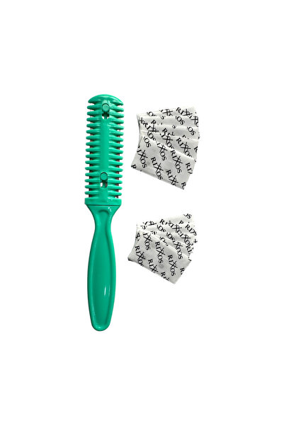 Croc Su01 Green Hair Cutting Razor - Razor Comb(+10 Razors)