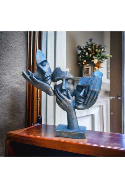 SZN DEKOR Görmedim Duymadım Bilmiyorum Biblo ,Heykel ,MasaÜstü Dekorasyonu,Dr...