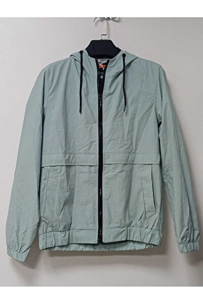 BILL THE KING Mint Rengi Kanguru Cep Yağmurluk