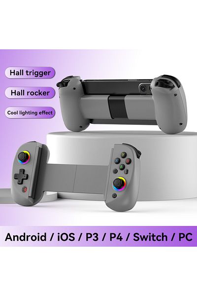 ZUIDID D8-Grey Hot Sale BSP D8 RGB Tablet Controller Wireless Handle For Switch Game Bluetooth Stretching J