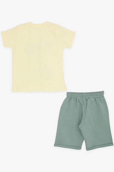 Breeze Girls & Boys Boy Shorts Set Sailor Lion Printed 1-4 Years, Yellow