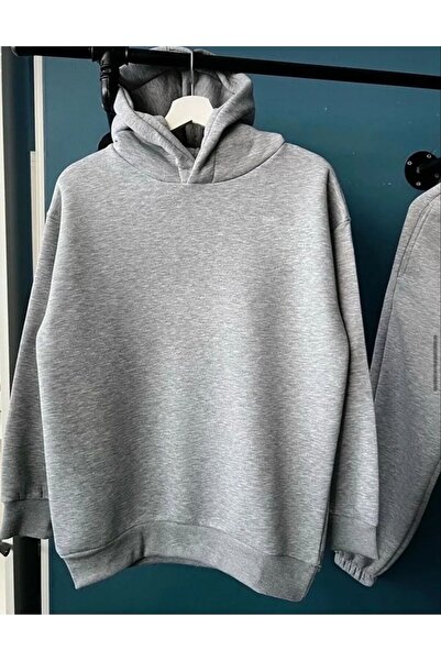 viviza kapüşonlu sweatshirt üst 3 iplik şardonlu kalın kaliteli.