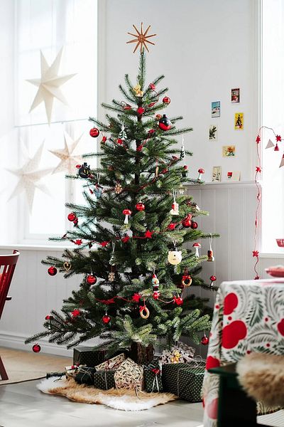 IKEA Vinterfint 4Pcs Multicolor Christmas Pine Tree Ornament