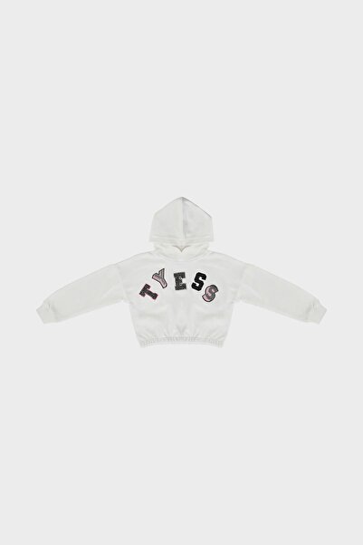 Tyess Bg Store Girl Ecru Sweatshirt 22fw0tj4417
