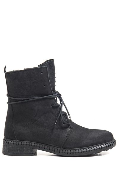 Bulldozer 240626 Μαύρες γυναικείες μπότες Nubuck