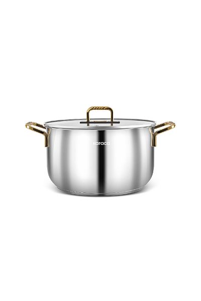 Karaca 22 cm Steel Pot - Macka Induction Base, Gold