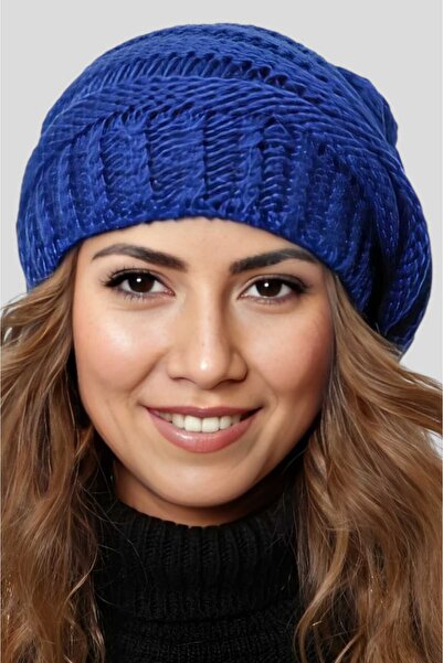 Uniquetrenders Жіноча зимова шапка з коміром, трикотажна в'язана шапка