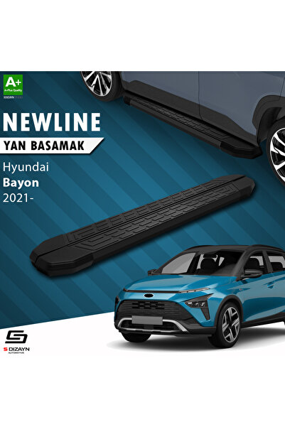 S Dizayn S-dizayn Hyundai Bayon Newline Siyah Yan Basamak 173 Cm 2021 Üzeri A...