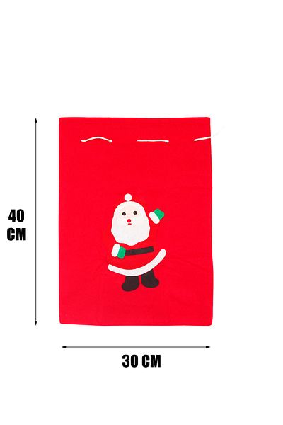 Yusuf Dirik YD Party Supplies Felt Fabric with Christmas Gift Sack 30X40 cm Santa Claus Figure