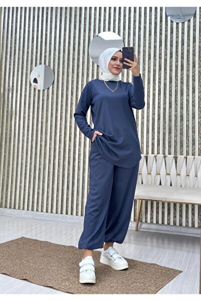 Moda Krash Oysho Fabric Shalvar Pants Sports Suit