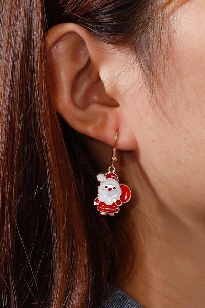 New Obsessions Yılbaşı Ağacı ve Noel Baba Figür Sallantılı Küpe