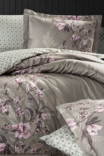 First Choice Firstchoice Evan Mink - Cotton Satin Double Bedding Set