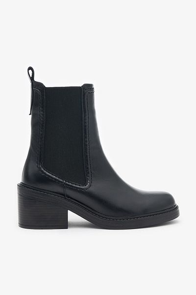 Louis Cardy Γυναικείες μπότες Riva Black από γνήσιο δέρμα
