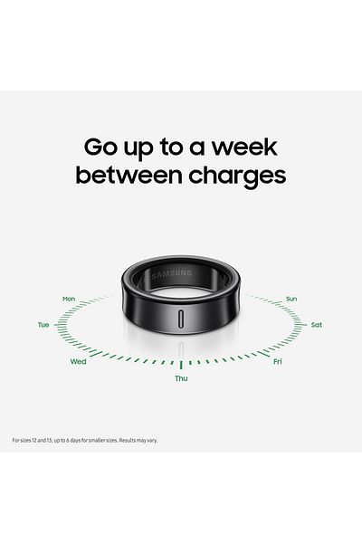 Samsung Galaxy Ring Fitness Monitor Sleep Tracker AI Smart Ring Size 13 - Titanium Black