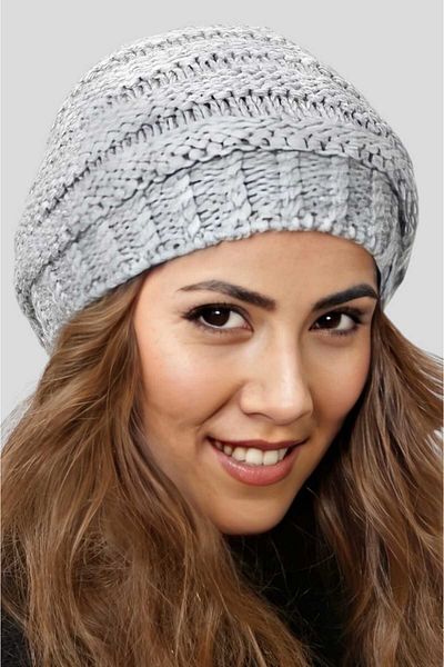 Uniquetrenders Women's Winter Neck Collar Featured Knitwear Knitted Beanie