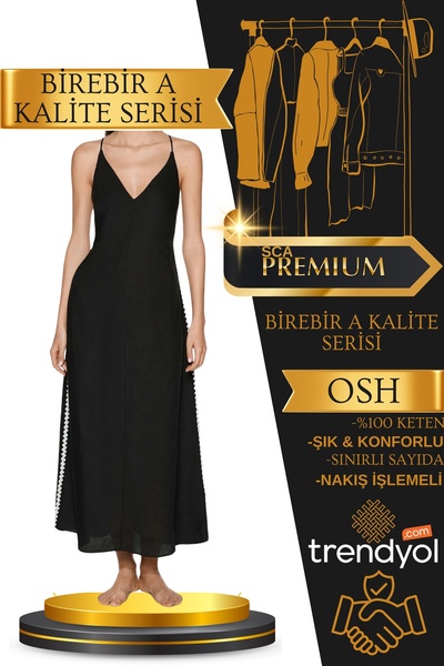 SCA ROCHIE NEGRĂ PREMIUM CU BRODATURĂ