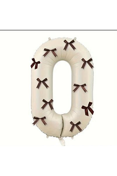 Partifabrik رمل البحر الملون - بالون أرقام مع فيونكة، خيار العمر