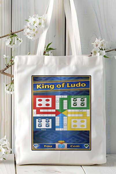 ART HEDİYE ludoking Mobil Oyun Baskılı Omuz Çanta Çift tafaflı baskı kişiye ö...