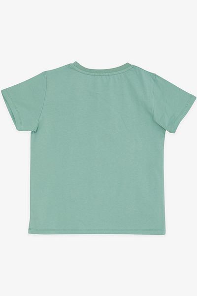 Breeze Tricou pentru fete și băieți pentru băieți, cu tematică echipei de vis, jucător de baschet, robot, imprimat, 4-8 ani, verde mentă