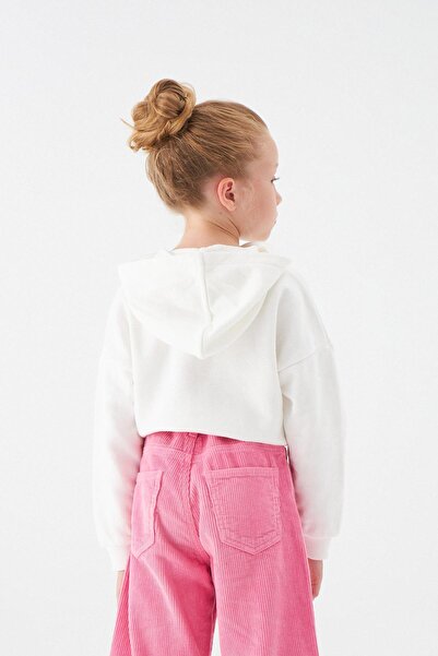 Tyess Bg Store Girl Ecru Sweatshirt 22fw0tj4417