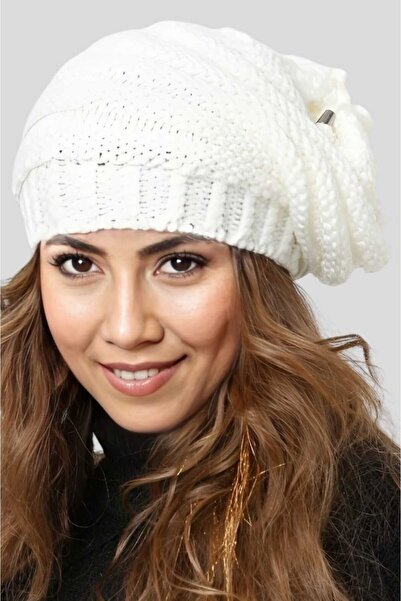 Trenderrs Women's Winter Neck Collar Featured Knitwear Knitted Beanie