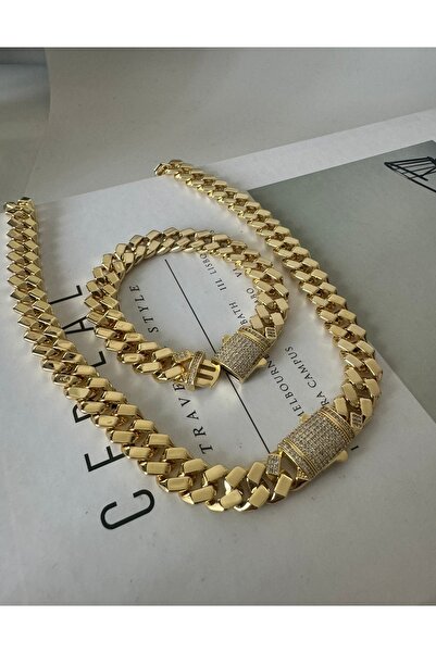 Chiaro Accessory Çelik Monaco gurmet kolye&bileklik set