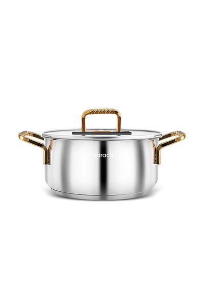 Karaca 20 cm Steel Pot - Macka Induction Base, Gold
