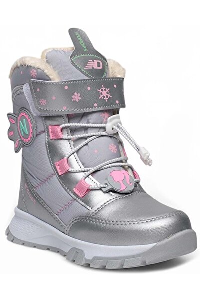 KOCAMANLAR Ndrops-014 Kids Club Unisex Wool Snow Boots - Ασημί